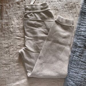 Lulu Cozy Cream Textured joggers